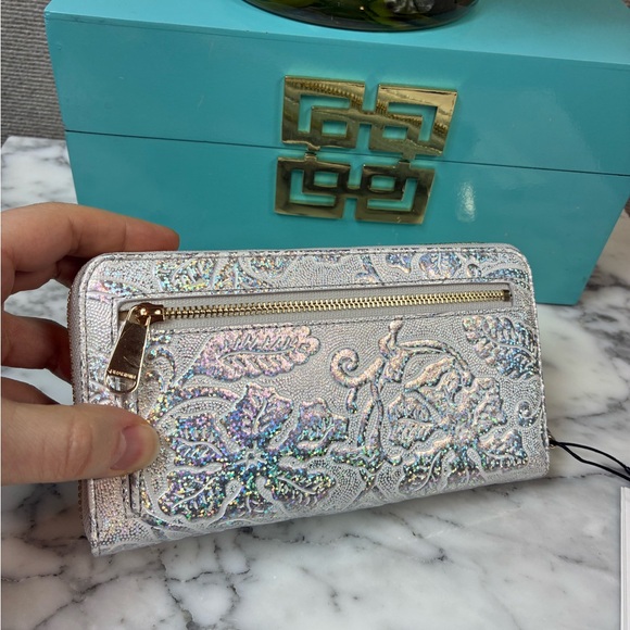 Brahmin Chrome Iridescent Estonia Suri Zip Around Continental Wallet - NWT 🔥 🔥 - Picture 5 of 10
